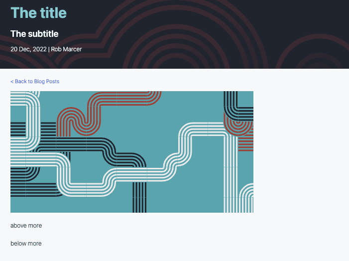 Example of how the headers are shown on blogs