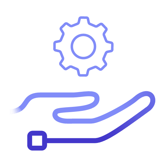 Graphics depicting a helping hand.